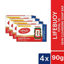 Lifebuoy Skin Cleansing Soap Bar Total 90g (Bundle of 4)