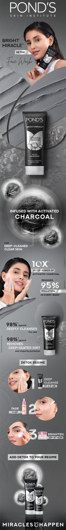 Pond's Face Wash Bright Miracle Detox 50g