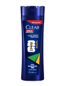 Clear Men Shampoo Cool Sport Menthol Anti Dandruff 330ml (Brazil's Jersey Free)