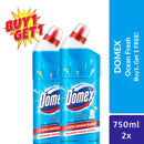 Domex Toilet Cleaning Liquid Ocean Fresh 750ml Buy 1 Get 1 Free