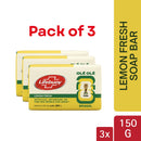Lifebuoy Skin Cleansing Soap Bar Lemon Fresh 150g (Bundle of 3)