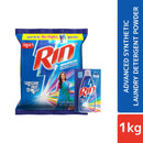 Rin Advanced Synthetic Laundry Detergent Powder 1kg With Liquid Detergent 200ml Free