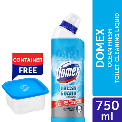 Domex Toilet Cleaning Liquid Ocean Fresh 750ml Get a Container Free