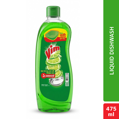 Vim Liquid Dishwash 475ml (Serving Bowl Free)