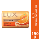 Lux Soap Bar Fresh Glow Tangerine & Vitamin C + E 150g