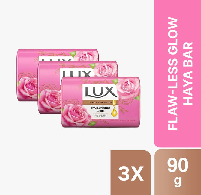 Lux Flaw Less Glow Hya Bar 90g (Bundle of 3)