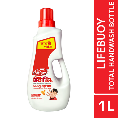 Lifebuoy Handwash (Soap) Total Bottle 1L