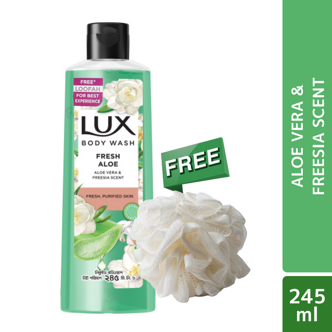 Lux Body Wash Freesia Scent & Aloe Vera 245ml