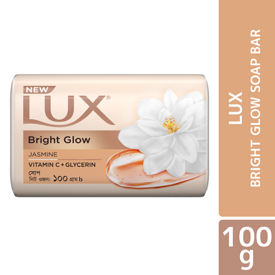 Lux Soap Bar Bright Glow 100g