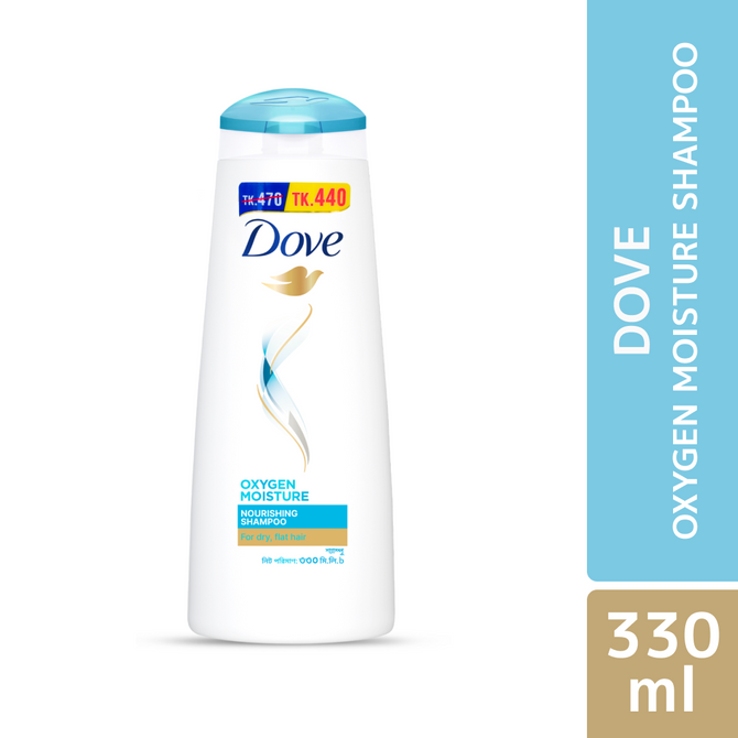 Dove Shampoo Oxygen Moisture 330ml