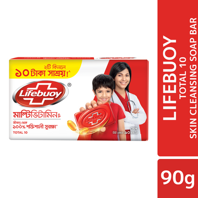 Lifebuoy Skin Cleansing Soap Bar Total 90g Combo Pack 2pcs