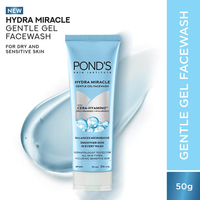 Pond's Face Wash Hydra Miracle Gentle Gel 50g