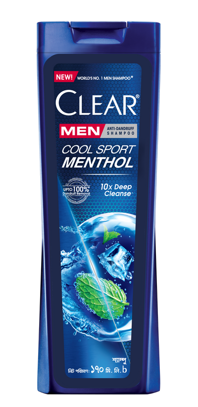 Clear Men Shampoo Cool Sport Menthol Anti Dandruff 170ml