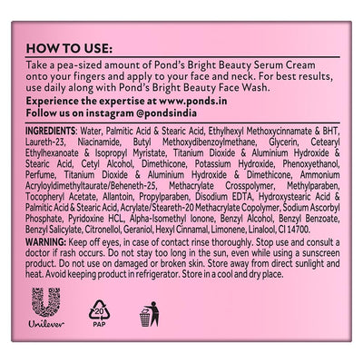 Pond's Bright Beauty Serum Cream 50g (Imported)