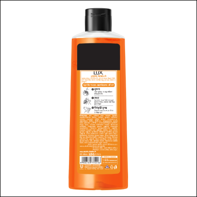 Lux Body Wash Orange Blossom & Vitamin C 245ml With 79ml Dove Shampoo Free