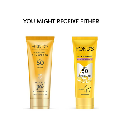 Pond's Sun Miracle Cream Gel Sunscreen-Protect & Bright 100g
