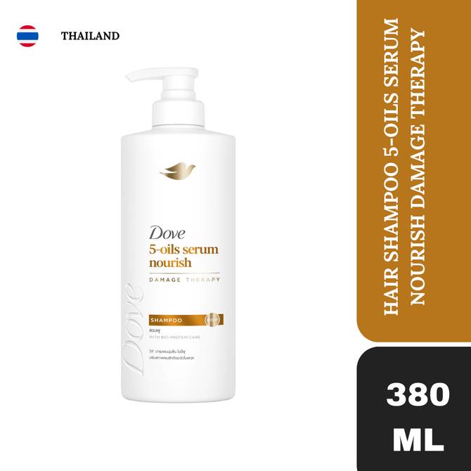 Dove 5-Oils Serum Nourish Shampoo (imported) (UI) 380ml
