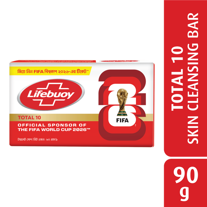 Lifebuoy Skin Cleansing Soap Bar Total 90g (FIFA)