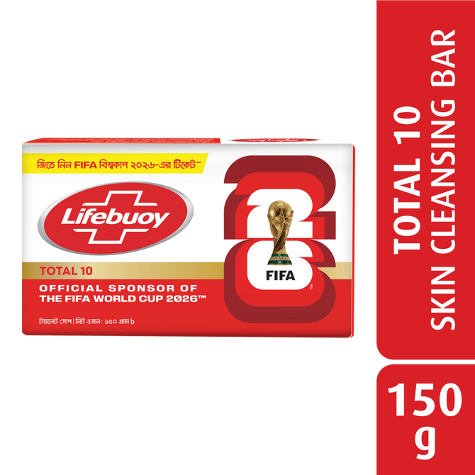 Lifebuoy Skin Cleansing Soap Bar Total 150g (FIFA)