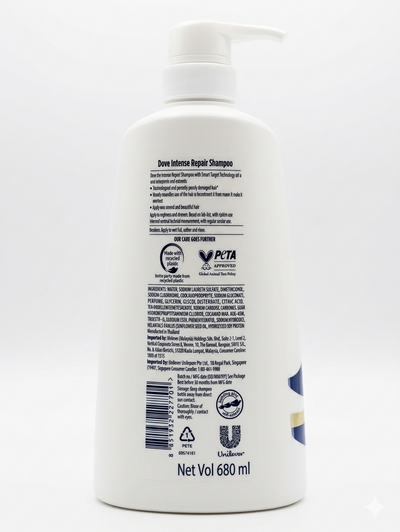 Dove Intense Repair Shampoo (Imported) (UI) 680ml