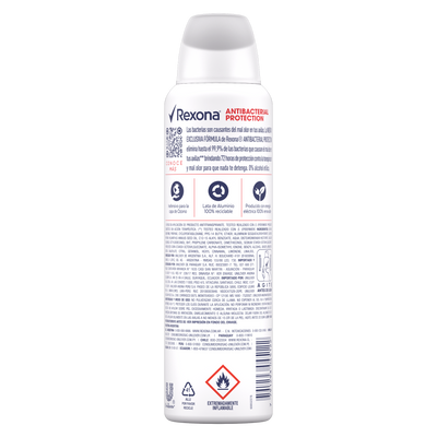 Rexsona Antibacterial Protection Antitranspirante Aerosol (Imported )(UI) 150ml