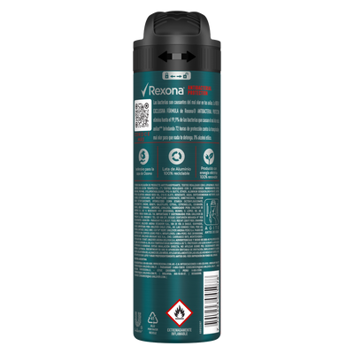 Rexona Men Antibacterial Protection Antitranspirante Aerosol (Imported )(UI) 150ml
