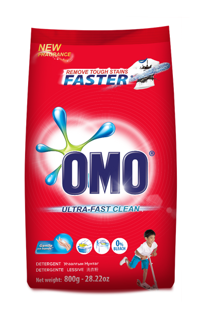 Omo Ultra-Fast Clean Laundry Powder 800g