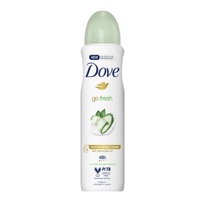 Dove Go Fresh Cucumber & Green Tea Antiperspirant Deodorant 150ml