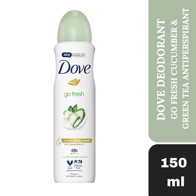 Dove Go Fresh Cucumber & Green Tea Antiperspirant Deodorant 150ml