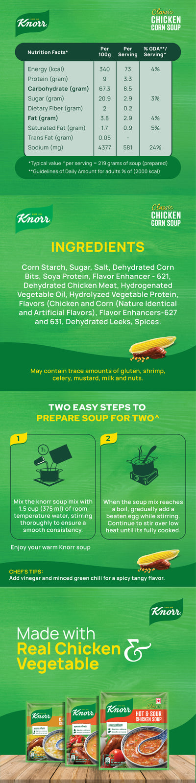 Knorr Soup Chicken Corn 24g