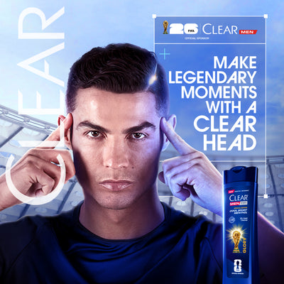 Clear Men Shampoo Cool Sport Menthol Anti Dandruff 450ml (FIFA)