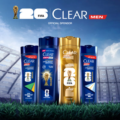 Clear Men Shampoo Cool Sport Menthol Anti Dandruff 330ml (Argentina's Jersey Free)