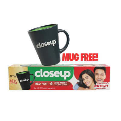 Closeup Toothpaste Red Hot 145g  Mug Free