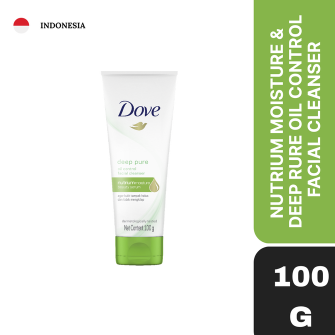 Dove Deep Pure Oil Control Facial Cleanser(Imported )(UI) 100g