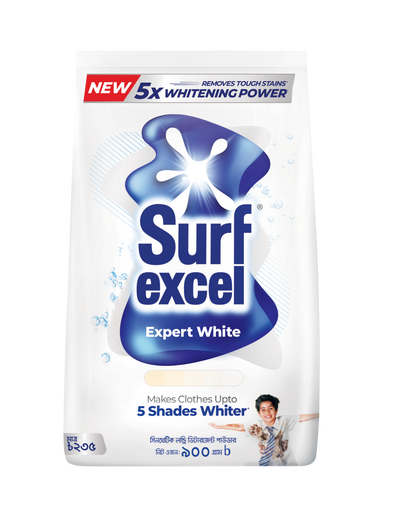 Surf Excel Expert White Synthetic Laundry Detergent Powder 900g