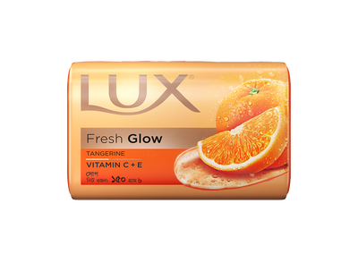 Lux Soap Bar Fresh Glow Tangerine & Vitamin C + E 150g