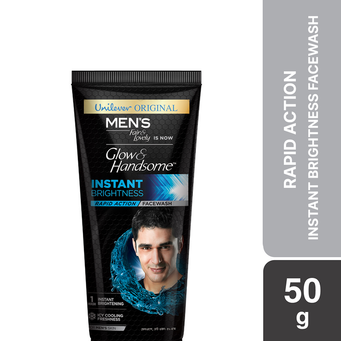 Glow & Handsome Facewash Rapid Action Instant Brightness 50g