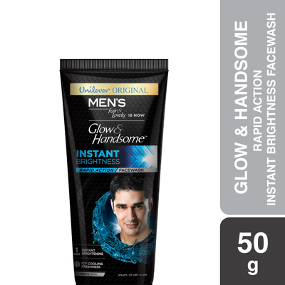 Glow & Handsome Facewash Rapid Action Instant Brightness 50g