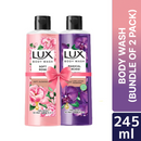 Lux Body Wash French Rose & Almond & Black Orchid 245ml Combo Pack