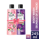 Lux Body Wash French Rose & Almond & Black Orchid 245ml Combo Pack
