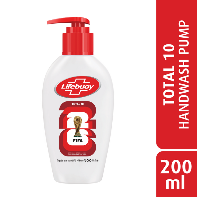 Lifebuoy Handwash (Soap) Total Pump 200ml (FIFA)