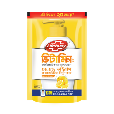 Lifebuoy Handwash Lemon Fresh Refill 170ml Combo Pack 2pcs