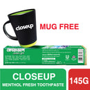 Closeup Toothpaste Menthol Fresh 145g Mug Free