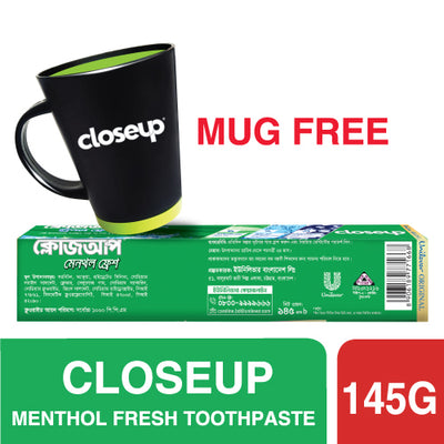 Closeup Toothpaste Menthol Fresh 145g Mug Free