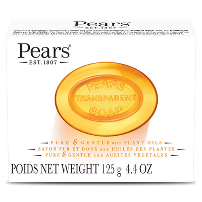 Pears Transparent Soap Pure and Gentle with Plant Oils 125gm