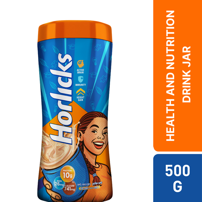 Standard Horlicks Health and Nutrition Drink Jar 500g