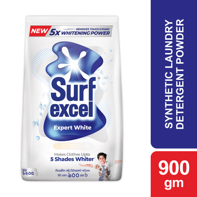 Surf Excel Expert White Synthetic Laundry Detergent Powder 900g