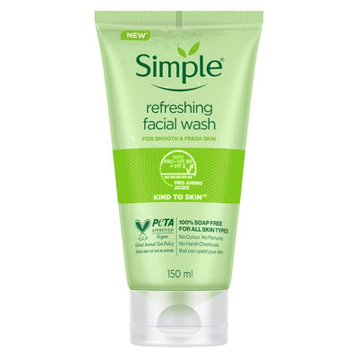 Simple Face Wash Kind to Skin Refreshing Gel 150ml