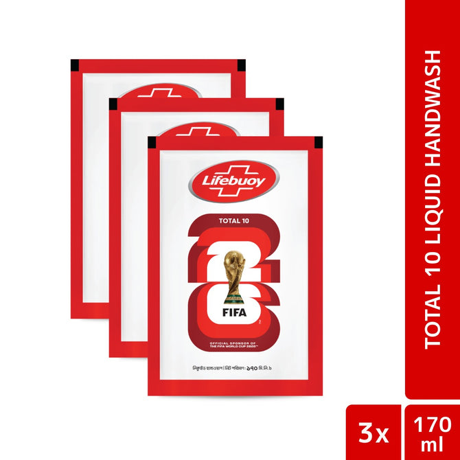 Lifebuoy Handwash (Soap) Total Refill 170ml (Bundle of 3)
