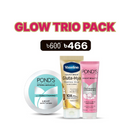 Vaseline & Ponds Glow Trio Pack